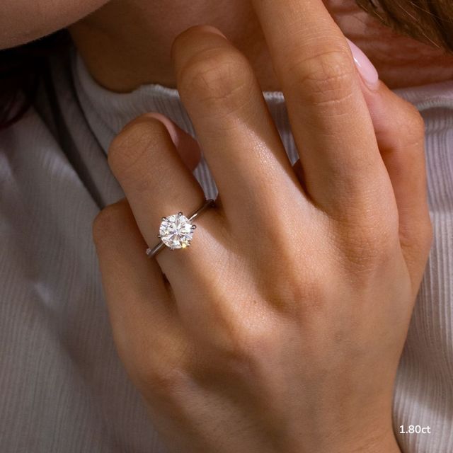 Kylie White Gold Solitaire Engagement Ring