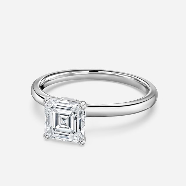 Athena Dainty White Gold Solitaire Engagement Ring