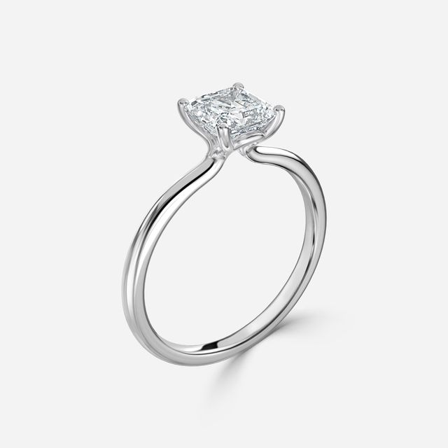 Athena Dainty White Gold Solitaire Engagement Ring