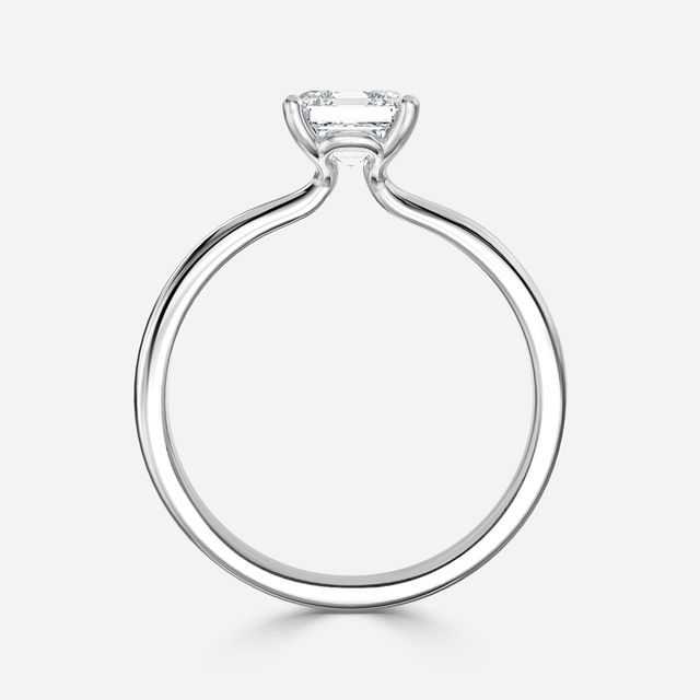 Athena Dainty White Gold Solitaire Engagement Ring