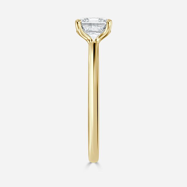 Athena Dainty Yellow Gold Solitaire Engagement Ring