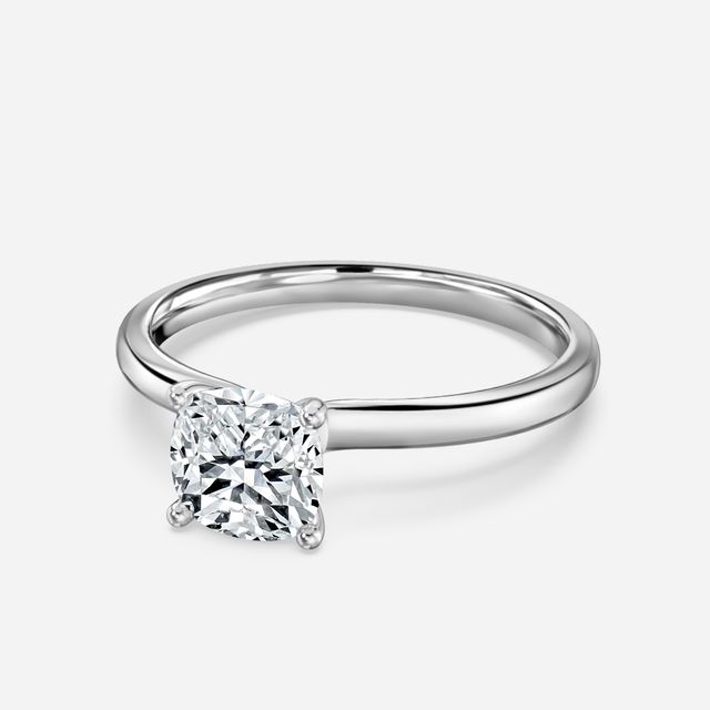 Athena Dainty White Gold Solitaire Engagement Ring
