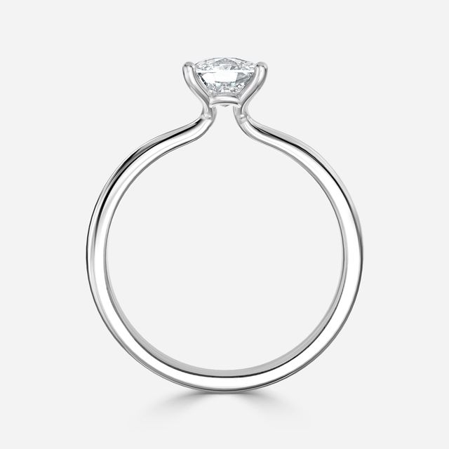 Athena Dainty White Gold Solitaire Engagement Ring