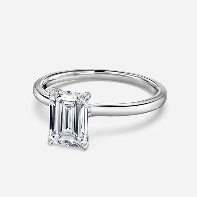 Athena Dainty White Gold Solitaire Engagement Ring