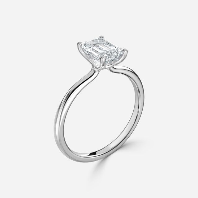 Athena Dainty White Gold Solitaire Engagement Ring