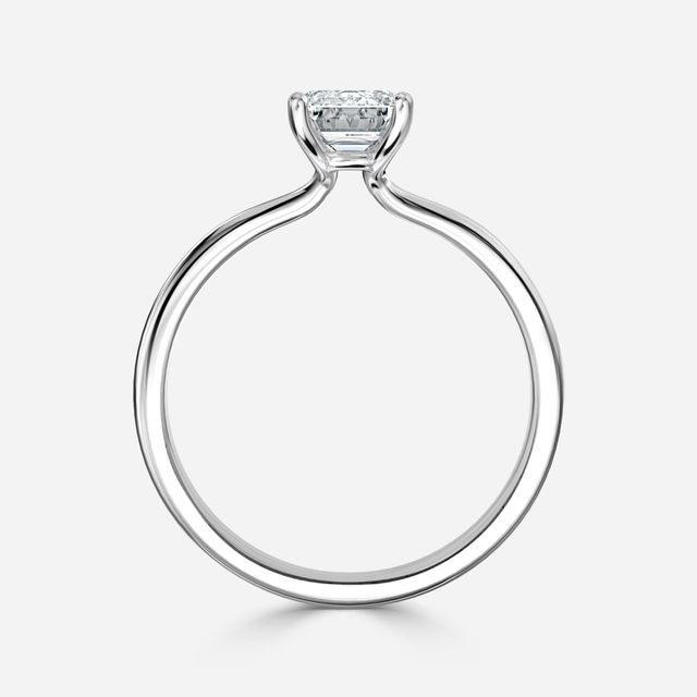 Athena Dainty White Gold Solitaire Engagement Ring