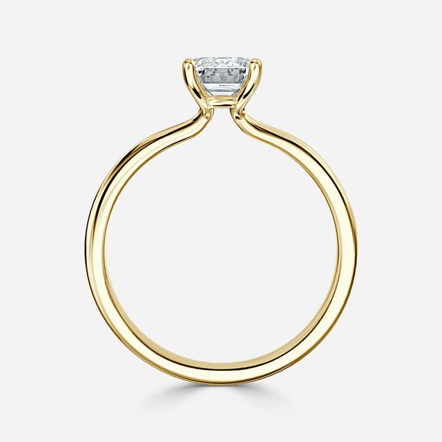 Athena Dainty Yellow Gold Solitaire Engagement Ring