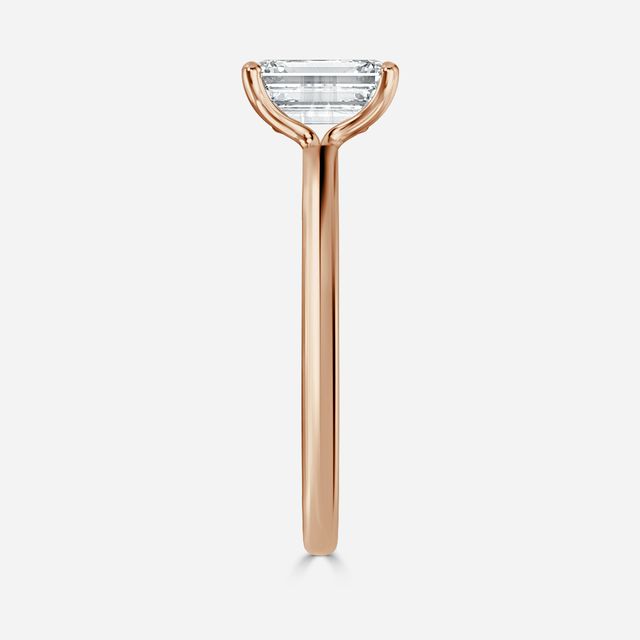 Athena Dainty Rose Gold Solitaire Engagement Ring