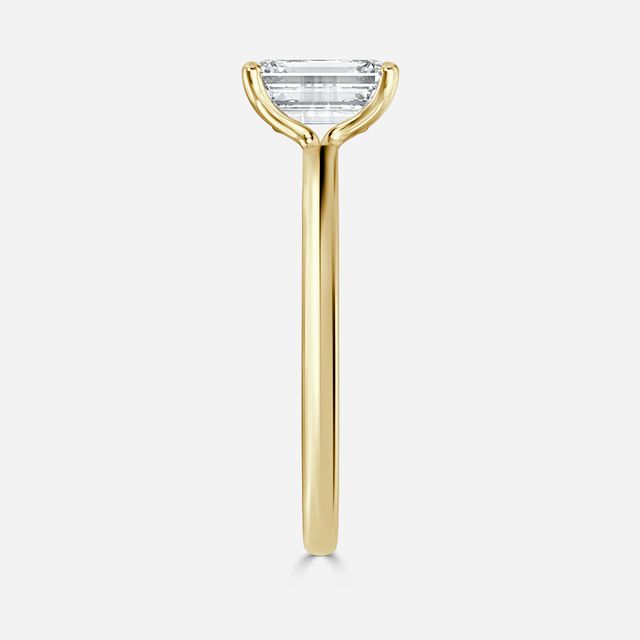 Athena Dainty Yellow Gold Solitaire Engagement Ring