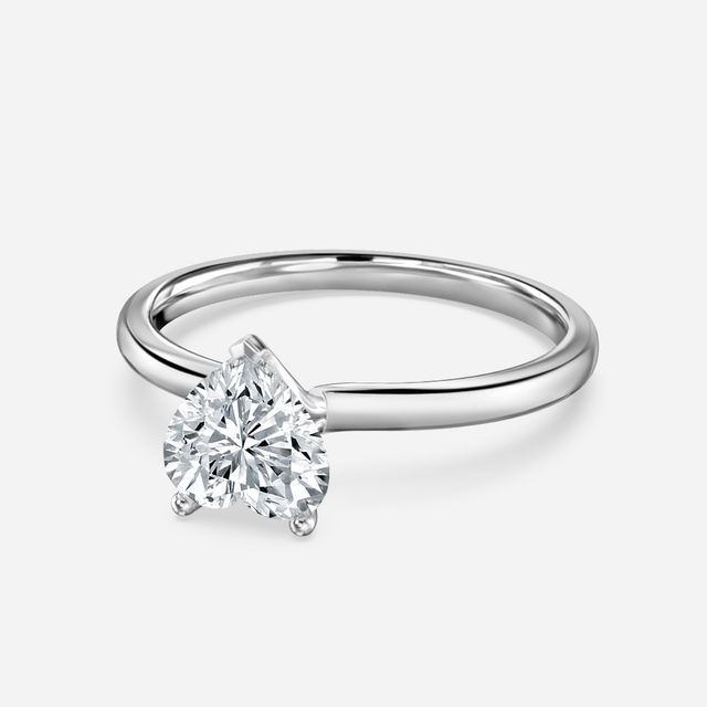 Athena Dainty White Gold Solitaire Engagement Ring