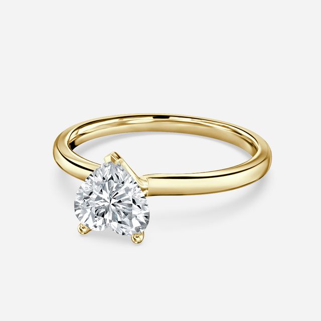 Athena Dainty Yellow Gold Solitaire Engagement Ring
