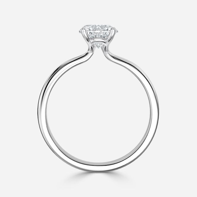 Athena Dainty White Gold Solitaire Engagement Ring