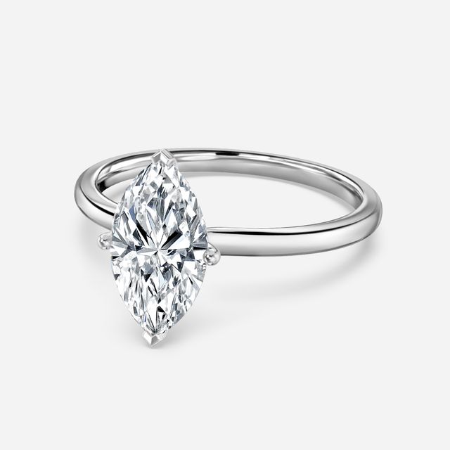 Athena Dainty White Gold Solitaire Engagement Ring