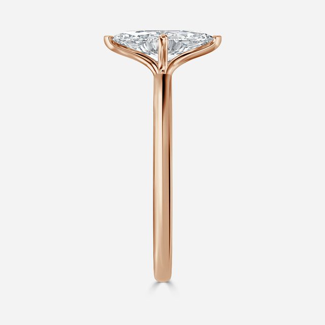 Athena Dainty Rose Gold Solitaire Engagement Ring