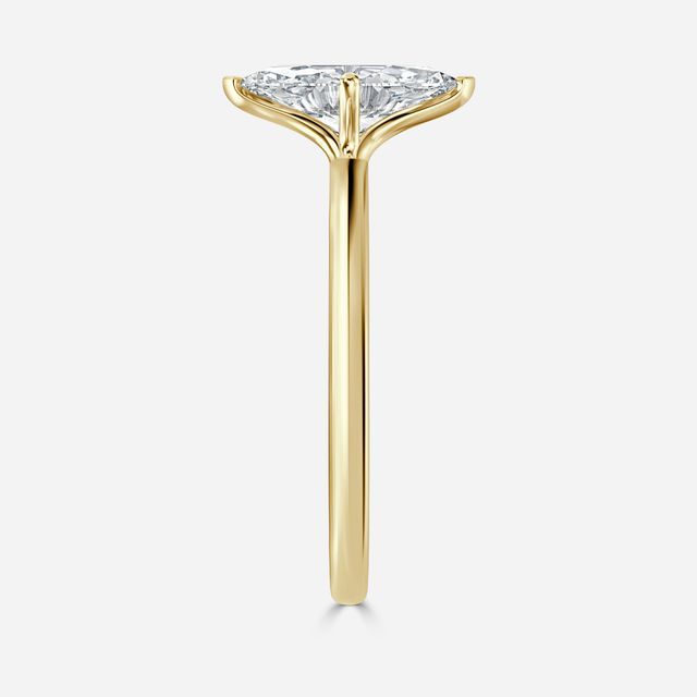 Athena Dainty Yellow Gold Solitaire Engagement Ring