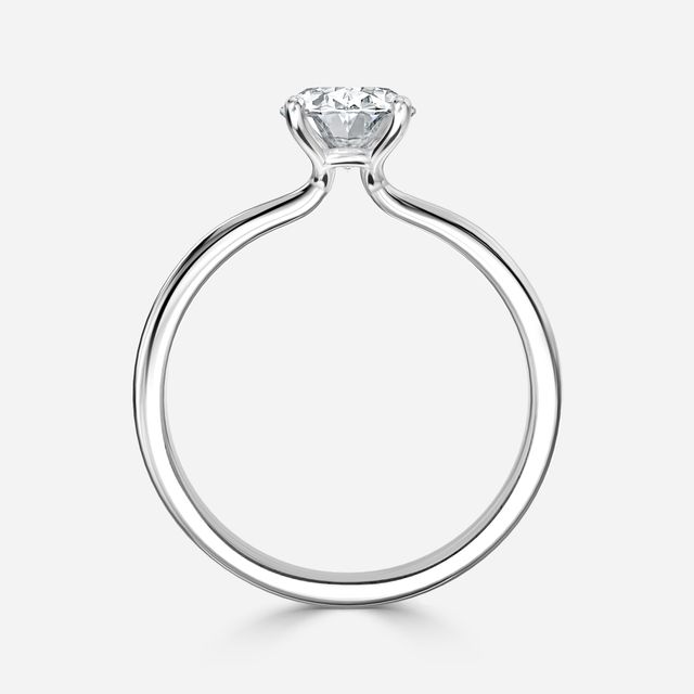 Athena Dainty Platinum Solitaire Engagement Ring