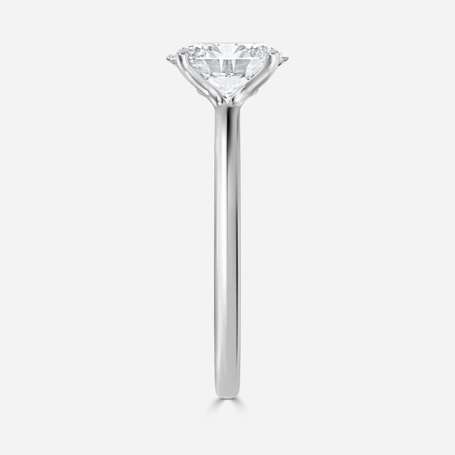 Athena Dainty Platinum Solitaire Engagement Ring
