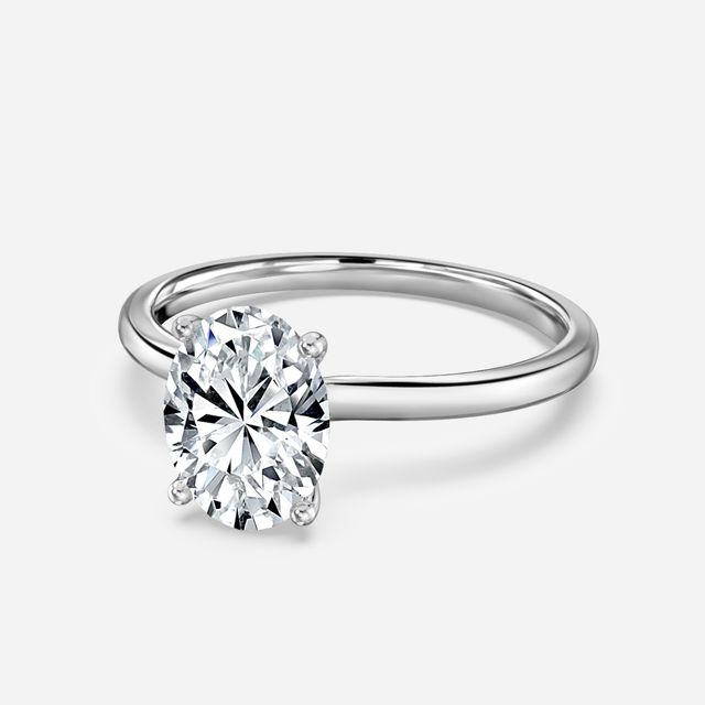 Athena Dainty Platinum Solitaire Engagement Ring