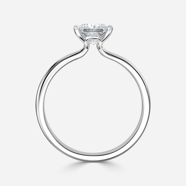 Athena Dainty White Gold Solitaire Engagement Ring