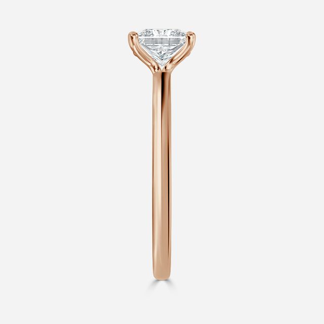 Athena Dainty Rose Gold Solitaire Engagement Ring