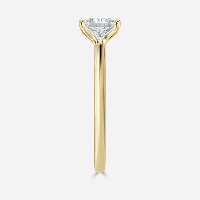 Athena Dainty Yellow Gold Solitaire Engagement Ring