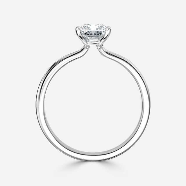 Athena Dainty Platinum Solitaire Engagement Ring