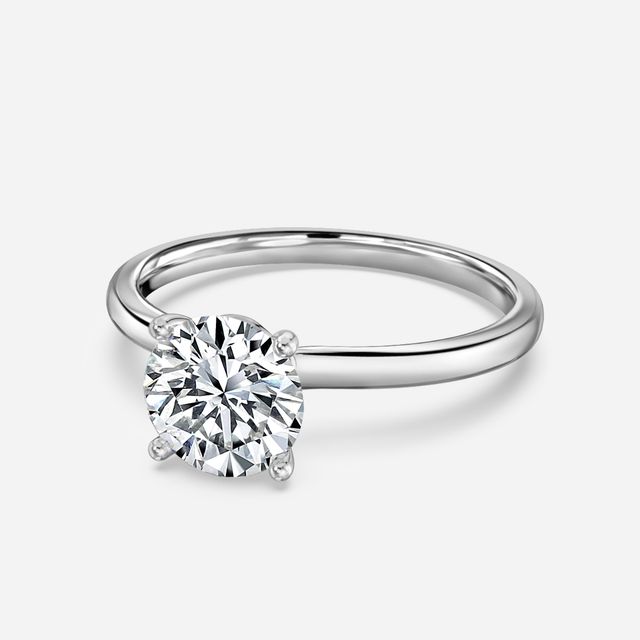 Athena Dainty White Gold Solitaire Engagement Ring