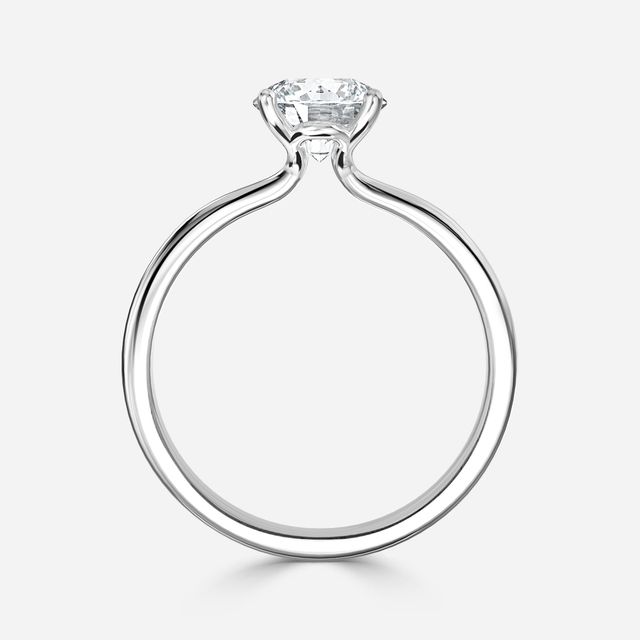 Athena Dainty White Gold Solitaire Engagement Ring