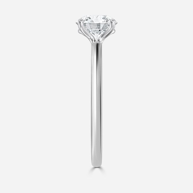 Athena Dainty White Gold Solitaire Engagement Ring