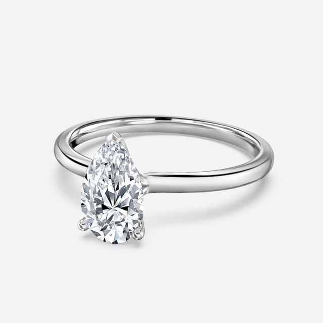 Athena Dainty Platinum Solitaire Engagement Ring