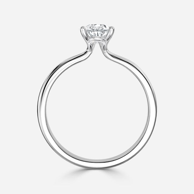 Athena Dainty Platinum Solitaire Engagement Ring
