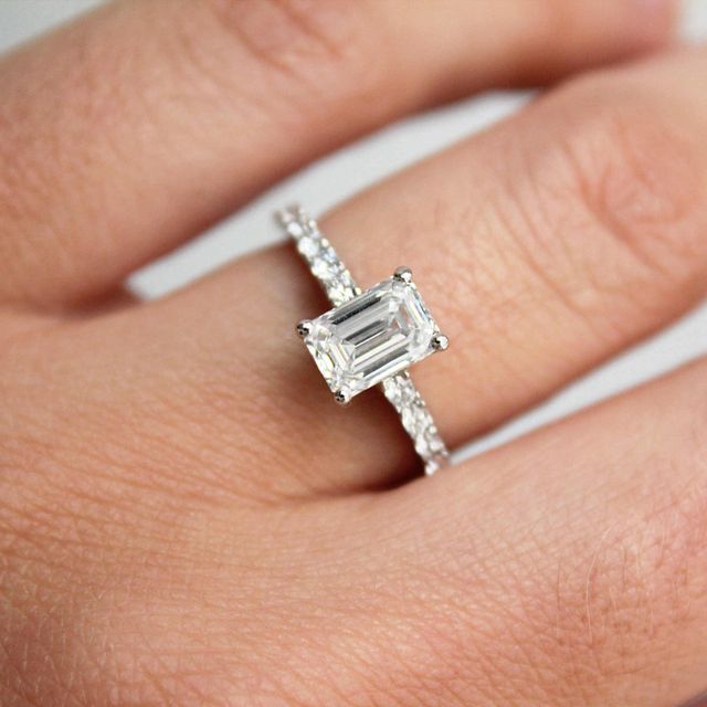 Florian Platinum Pave Engagement Ring