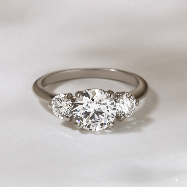 Trinity White Gold Trilogy Engagement Ring