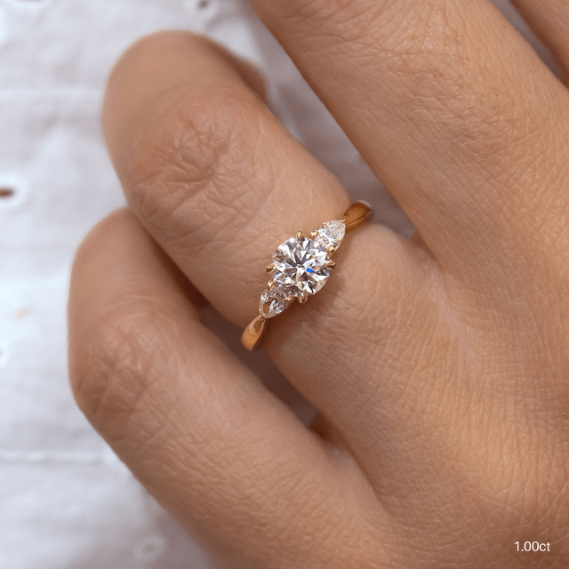 Vivian Yellow Gold Engagement Ring