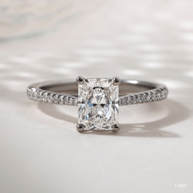 Florian Platinum Pave Engagement Ring