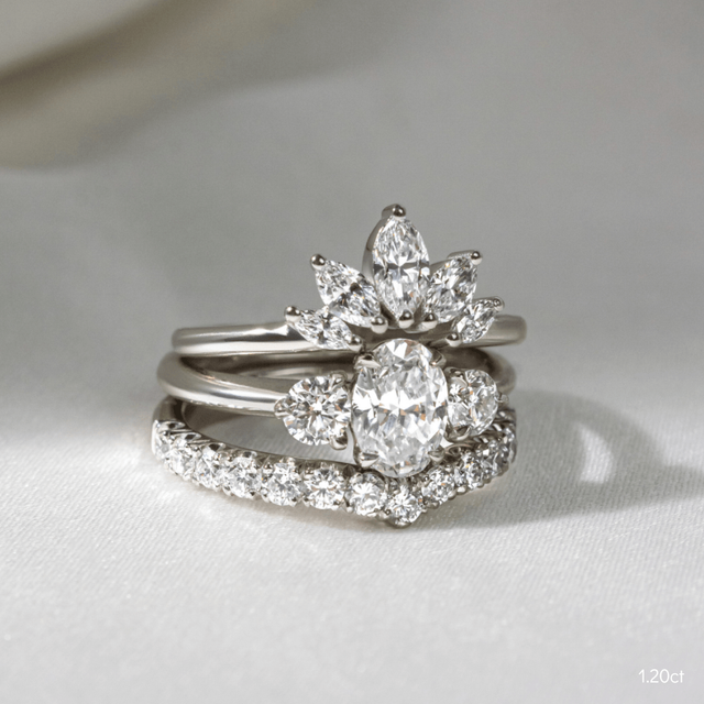 Trinity White Gold Trilogy Engagement Ring