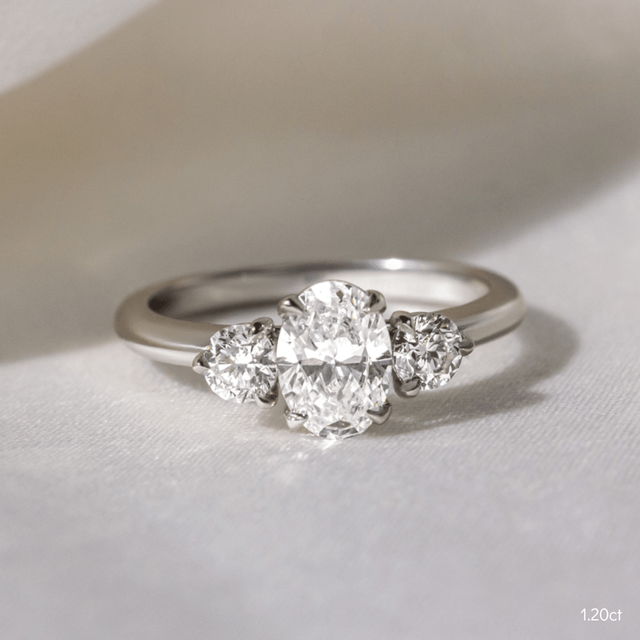 Trinity White Gold Trilogy Engagement Ring