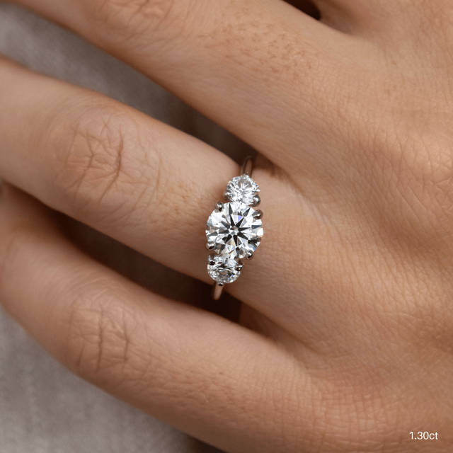 Trinity White Gold Trilogy Engagement Ring