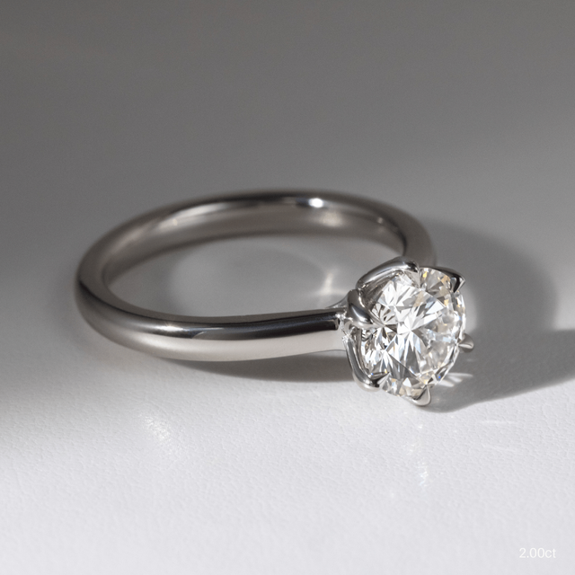 Elswin White Gold Solitaire Engagement Ring