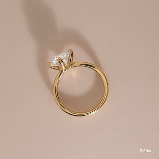 Orane Yellow Gold Solitaire Engagement Ring