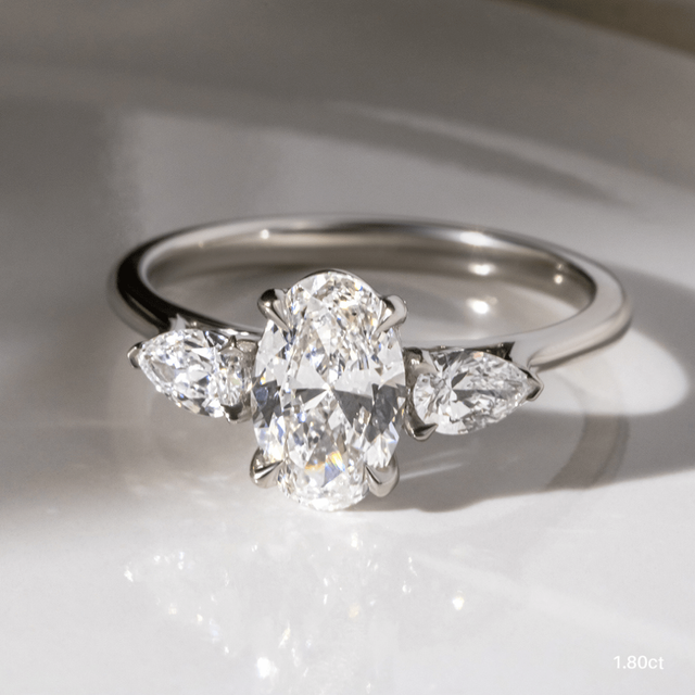 Nimi Platinum Trilogy Engagement Ring