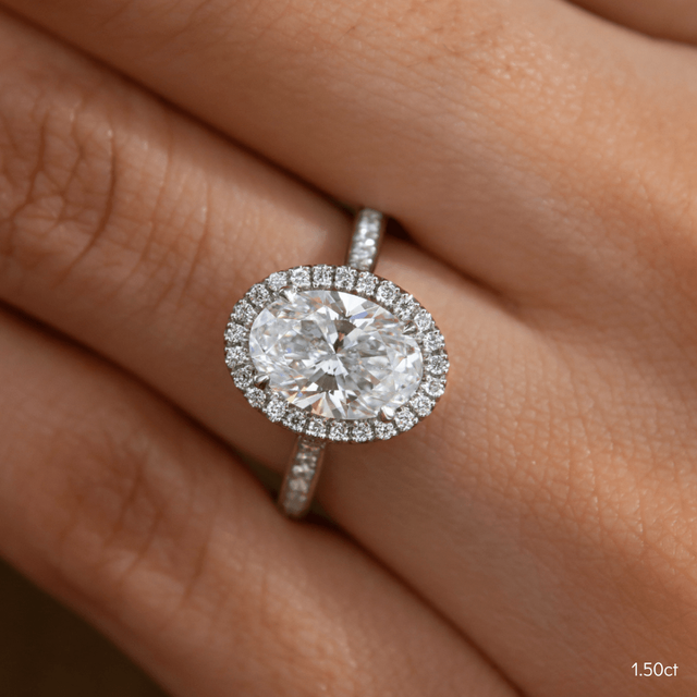 Augusta Platinum Unique Engagement Ring