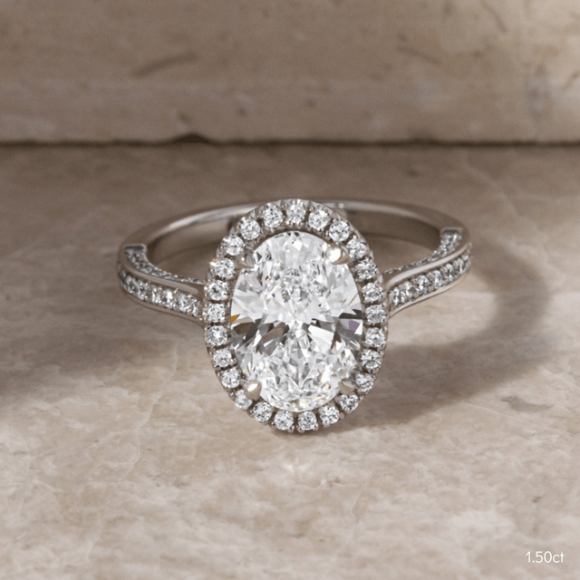 Augusta Platinum Unique Engagement Ring