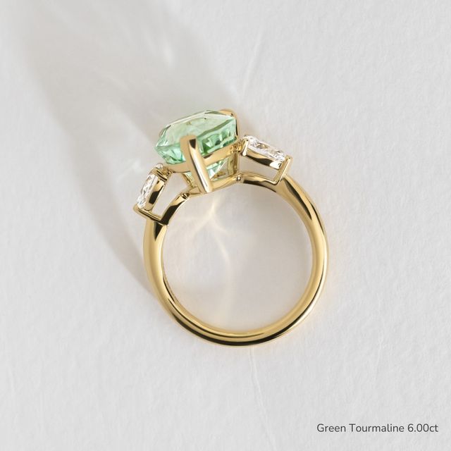 Nimi Yellow Gold Trilogy Engagement Ring