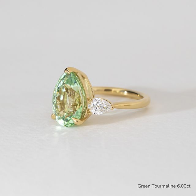 Nimi Yellow Gold Trilogy Engagement Ring