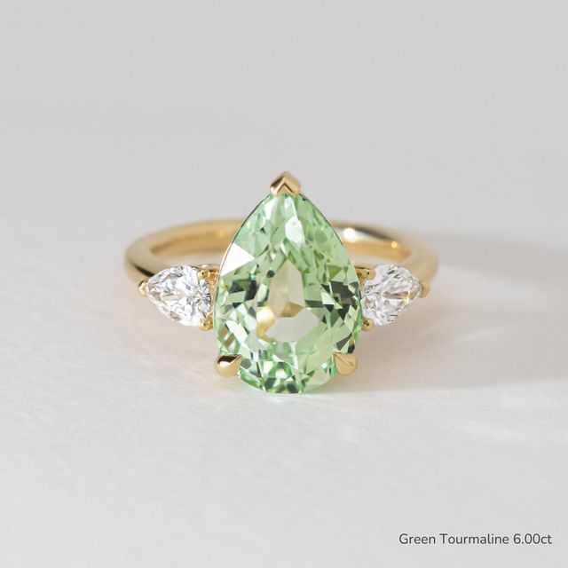 Nimi Yellow Gold Trilogy Engagement Ring