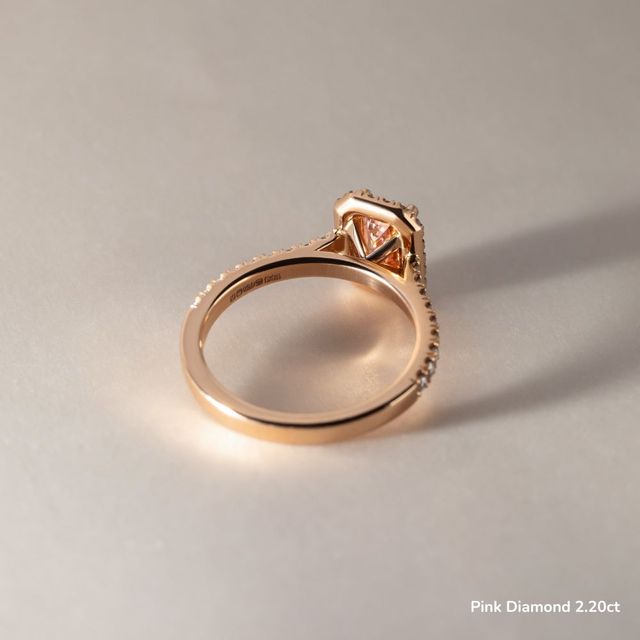 Maya Rose Gold Halo Engagement Ring