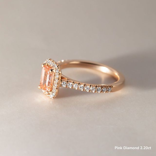 Maya Rose Gold Halo Engagement Ring