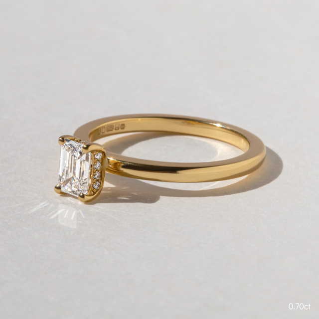 Juliette Pavé Yellow Gold Engagement Ring