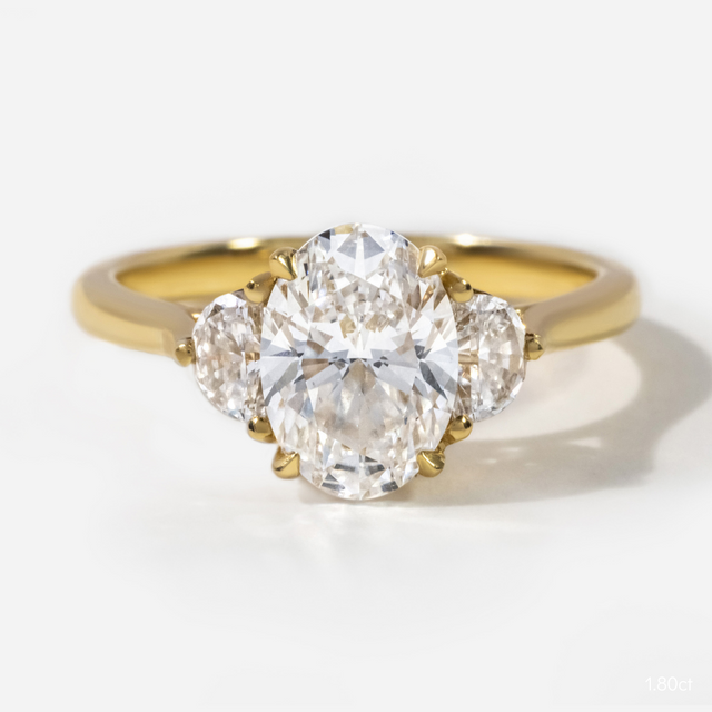 Moonlight Yellow Gold Engagement Ring